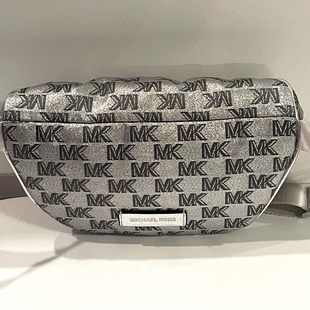 Michael Kors Women's Metallic Logo Jacquard Belt Bag / Fanny Pack
